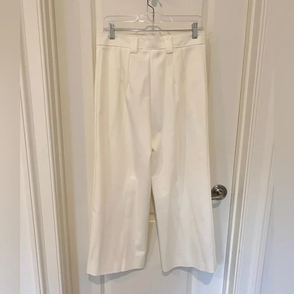 NWT Marcella white cropped pants - Beautifully made! Size 8 - Picture 2 of 14